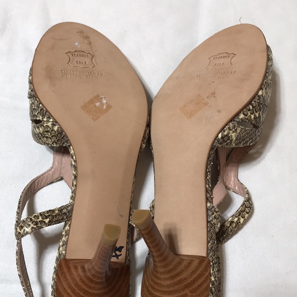 Stuart Weitzman snake embossed heels. NWOT - Picture 6 of 6